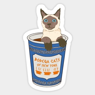 Bodega Cats of New York - Siamese Cat Sticker